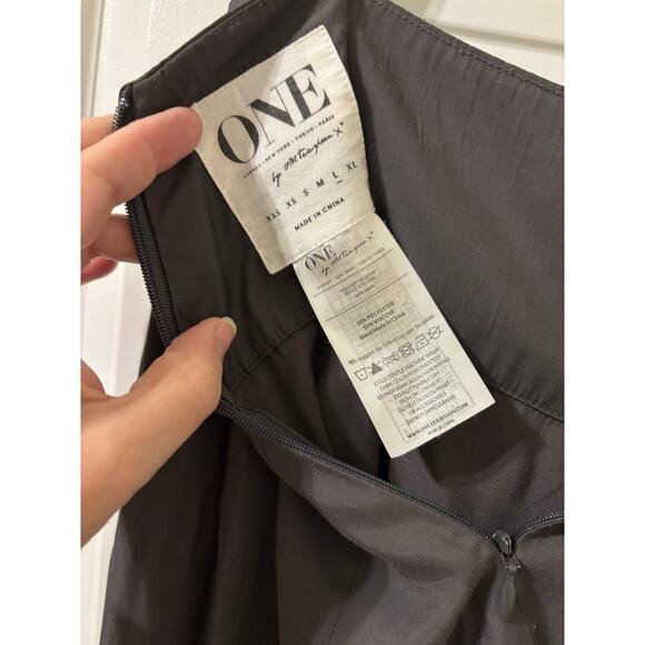 One by one teaspoon Sz large grey harem pants split leg EUC viscose - Picture 8 of 9